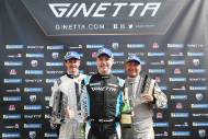 Podium Stewart Linn W2R GTA Marc Warren - Raceway Motorsport Ginetta G56 Richard Sykes - W2R Ginetta G56