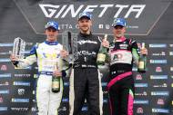Podium Race 2 Blake Angliss – Century Motorsport Ginetta G55 GT4 Luke Reade - Wolf Motorsport G55 GT4 Ginetta James Taylor – Team HARD Ginetta G55 GT4