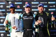 Podium Ravi Ramyead - W2R Ginetta G56,Marc Warren - Raceway Motorsport Ginetta G56,Jon Kearney - W2R Ginetta G56
